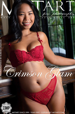 TUCKY BY ROBERT GRAHAM - CRIMSON GLAM - ORIG. PHOTOS